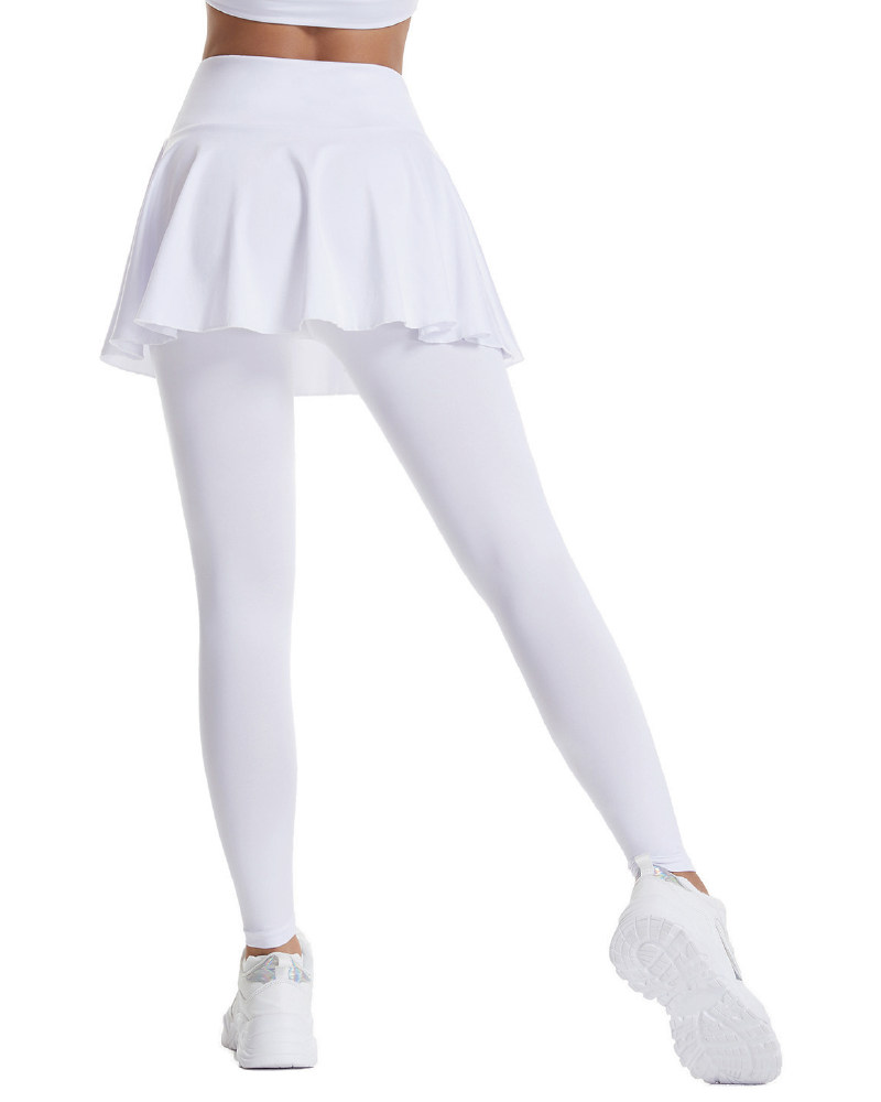 Tennis Skirt Legging White