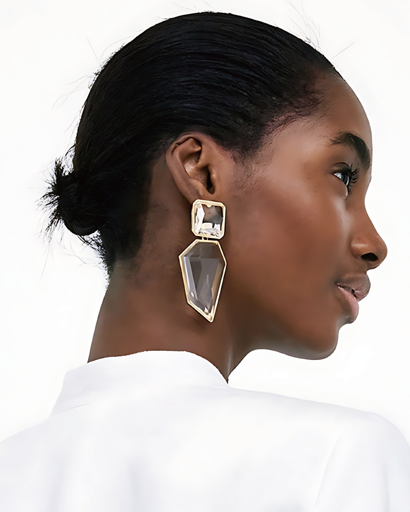 Taraji Earrings White