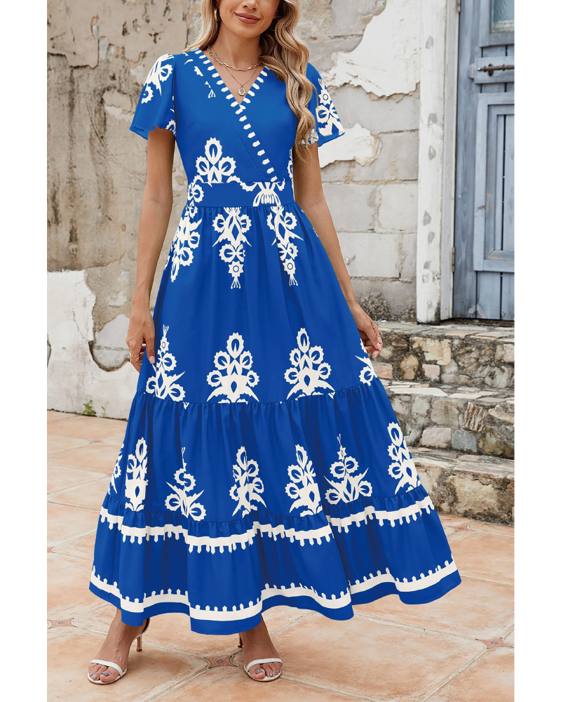Perfect Spring Maxi Dress Blue