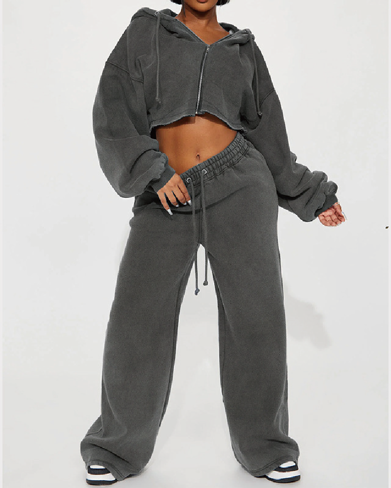 On The Go Fleece Pant Set