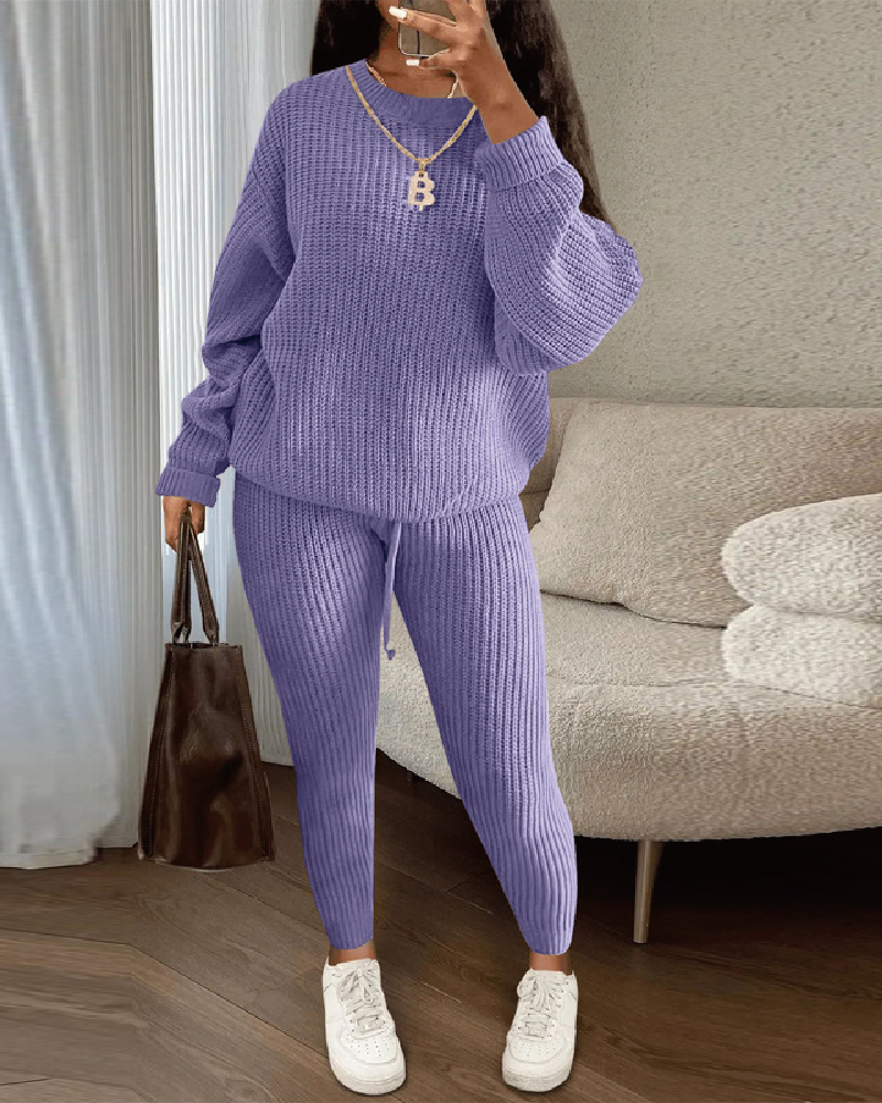 Stay Inside Pant Set Lavender