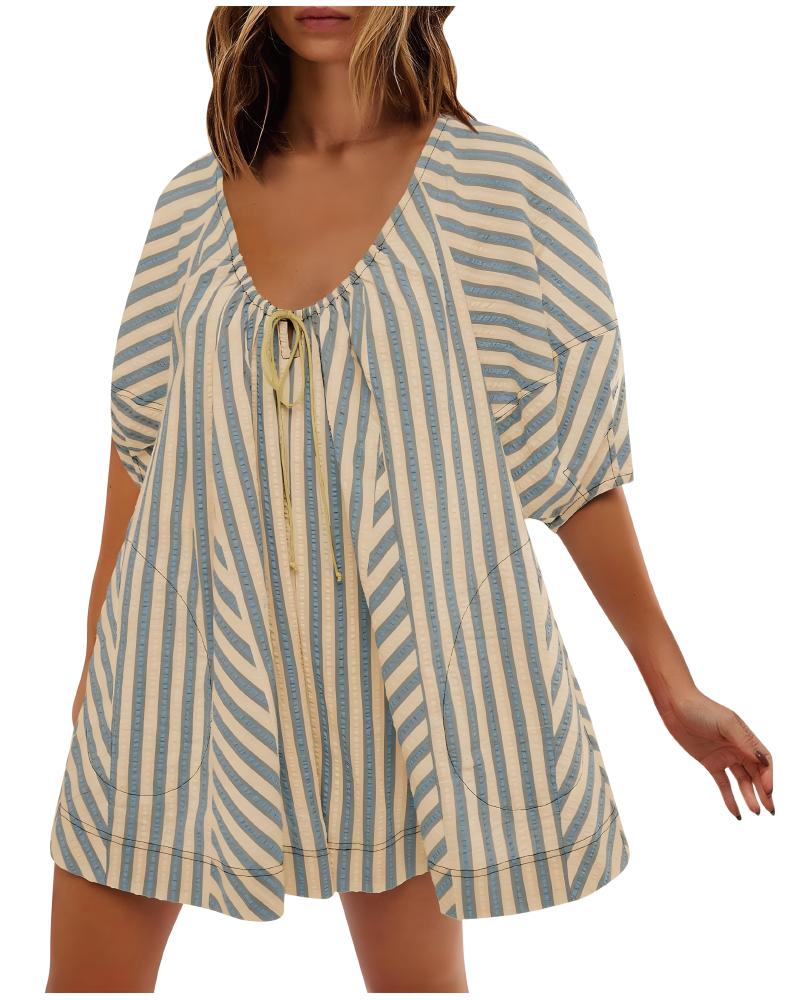 Bop Around Romper Beige