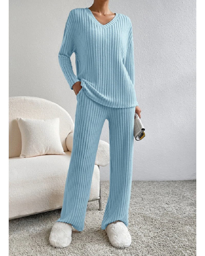 Niah Pant Set Sky Blue