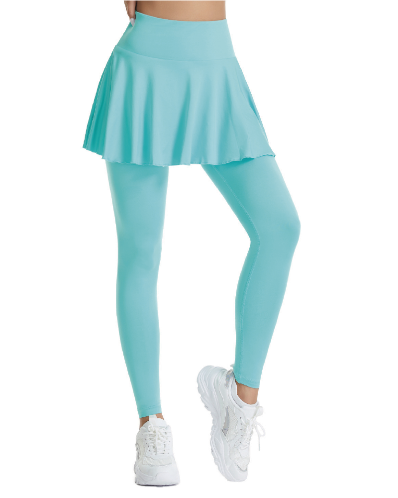 Tennis Skirt Legging Cyan
