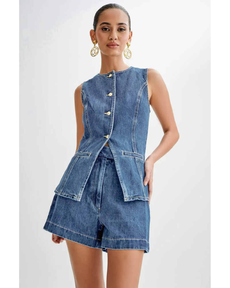 Urban Chic Denim Set Denim Blue