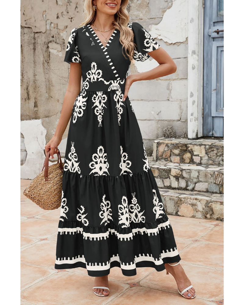 Perfect Spring Maxi Dress Black