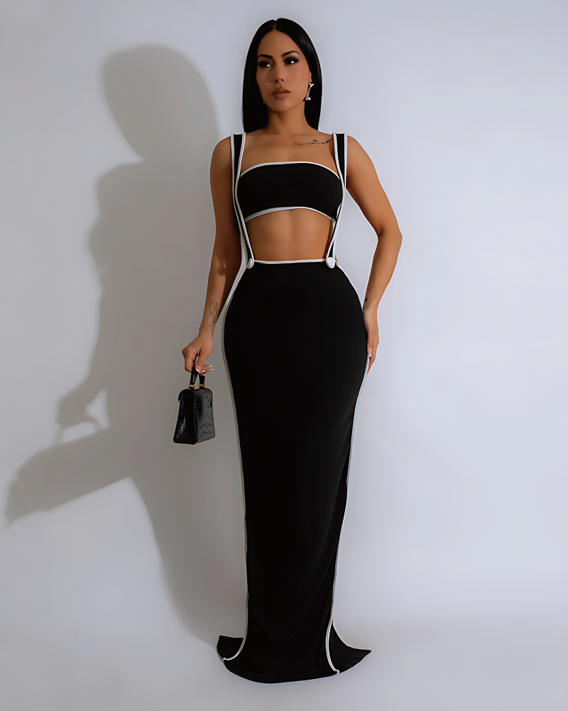 True Feeling Dress Set Black