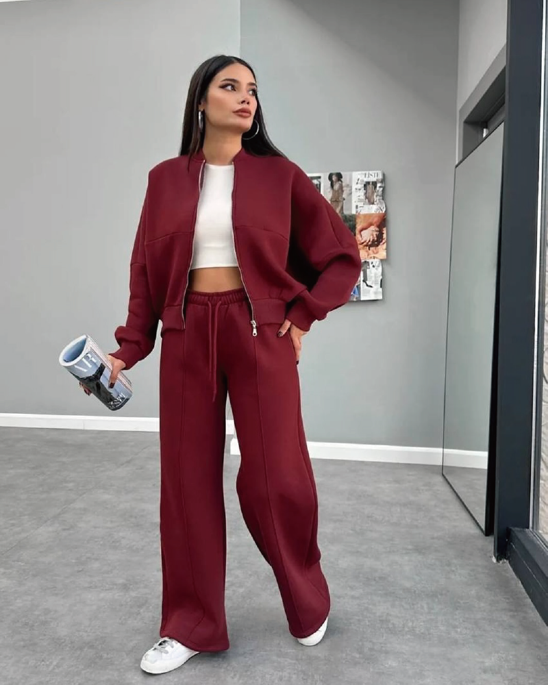 All Time Favorite Two Piece Set Burgundy