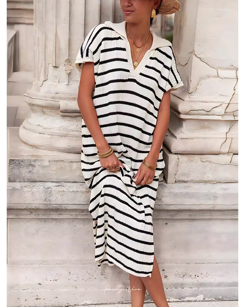 Striped Crochet Dress