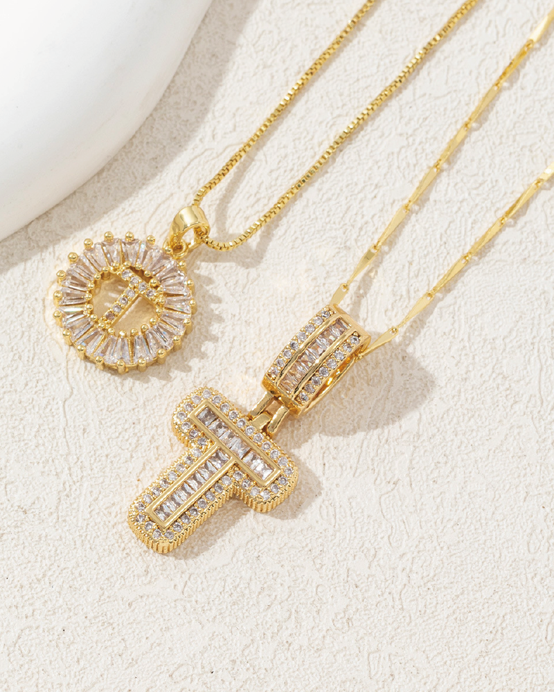 Initials Necklace 26 Letters T