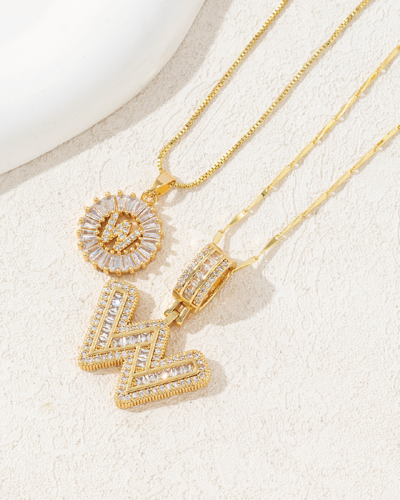 Initials Necklace 26 Letters W