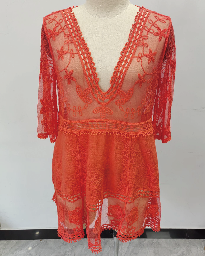 Ashanti Baby Cover Up Orange One size