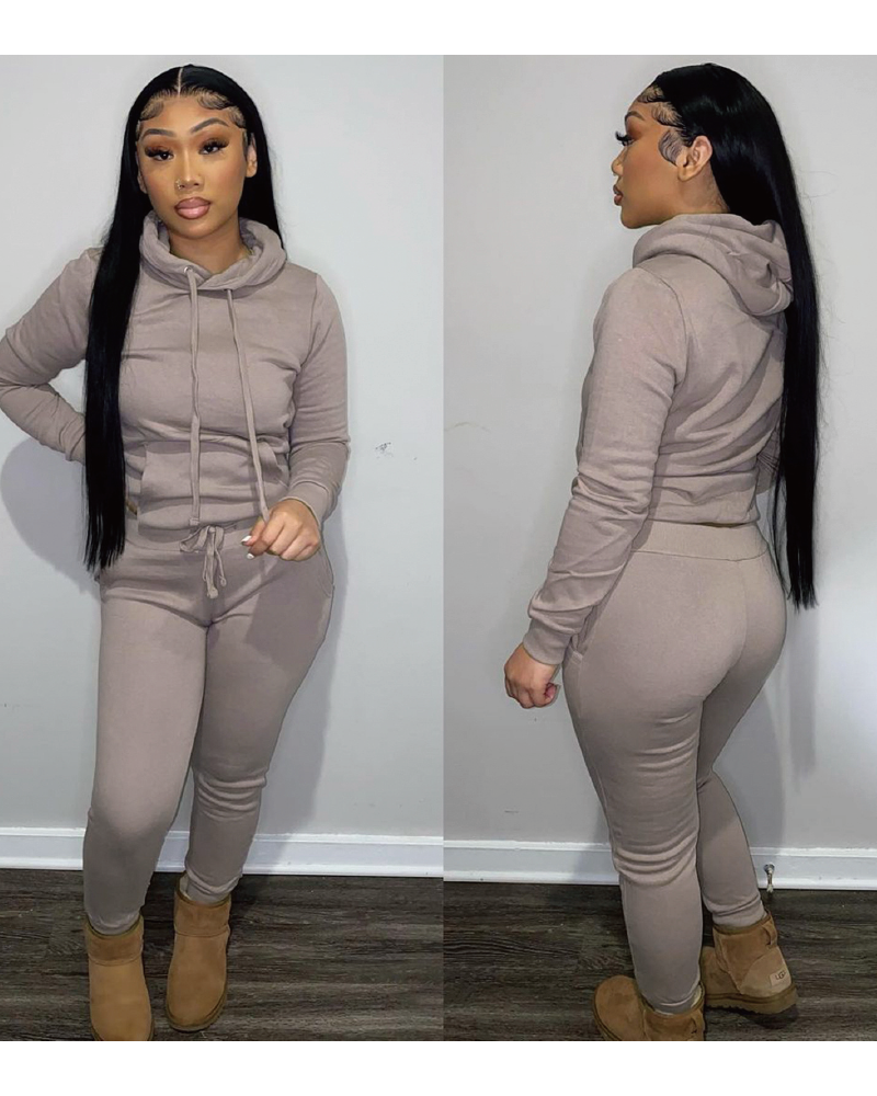 Simple Baddie Pant Set Mocha