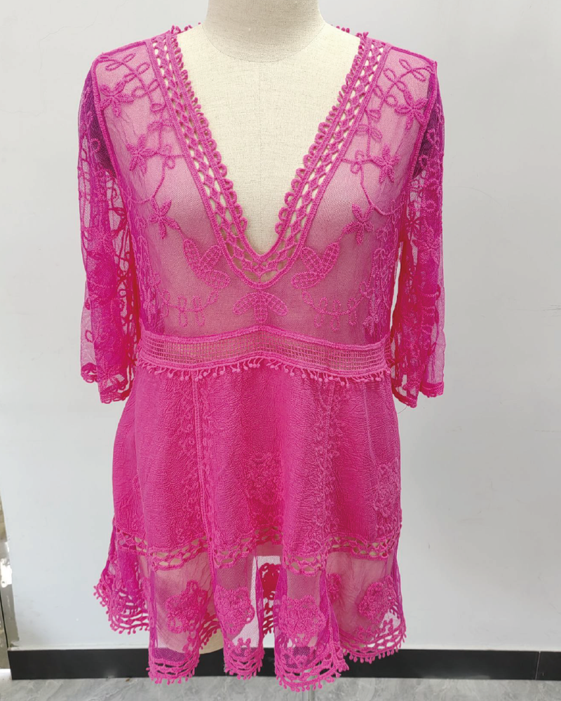 Ashanti Baby Cover Up Hot Pink One size