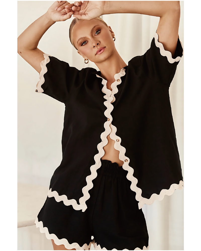 Asmara Two Piece Set Black