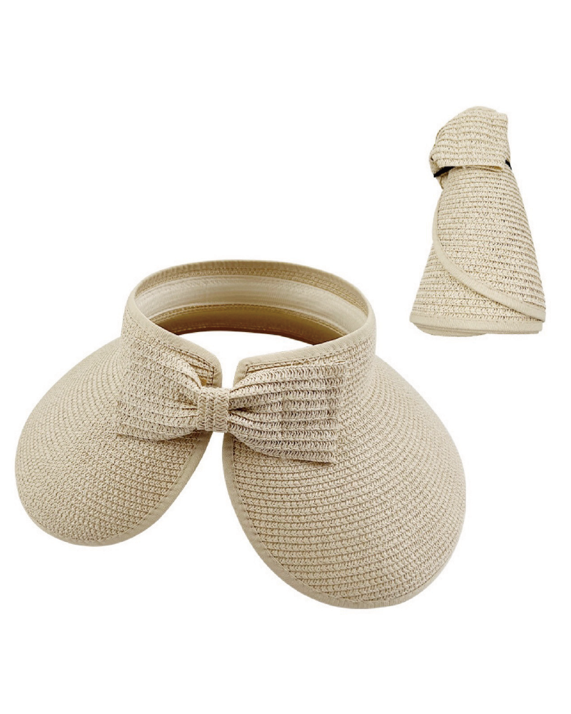 Foldable Easy Carry Straw Sun Visor Hat