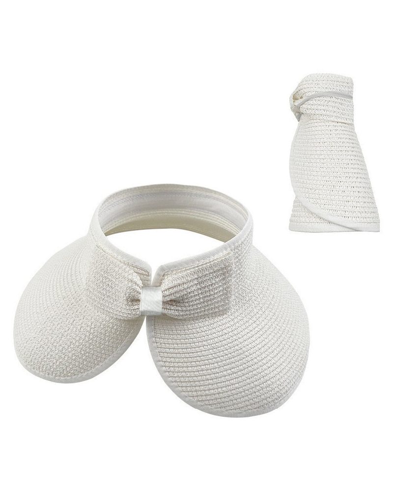 Foldable Easy Carry Straw Sun Visor Hat