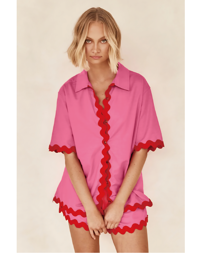 Asmara Two Piece Set Hot Pink
