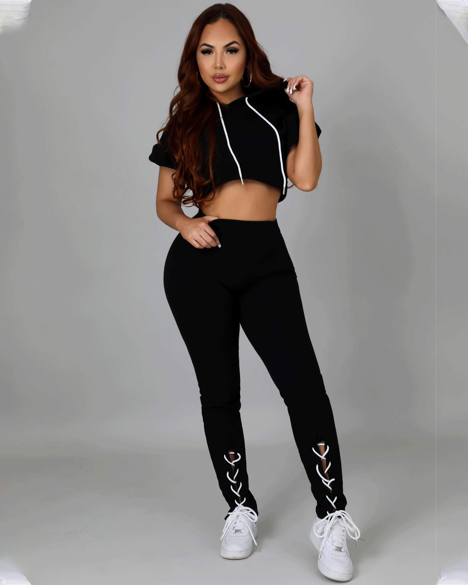 Chasity Pant Set Black