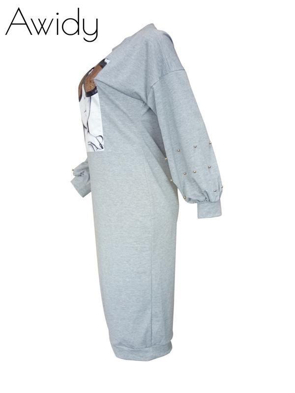 Quiet And Shine Sweatshirt Dress