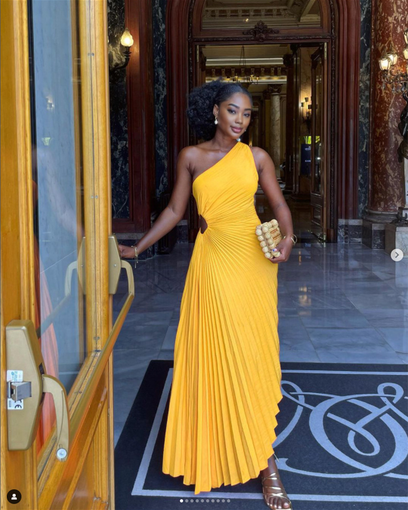 Delfina Dress Yellow