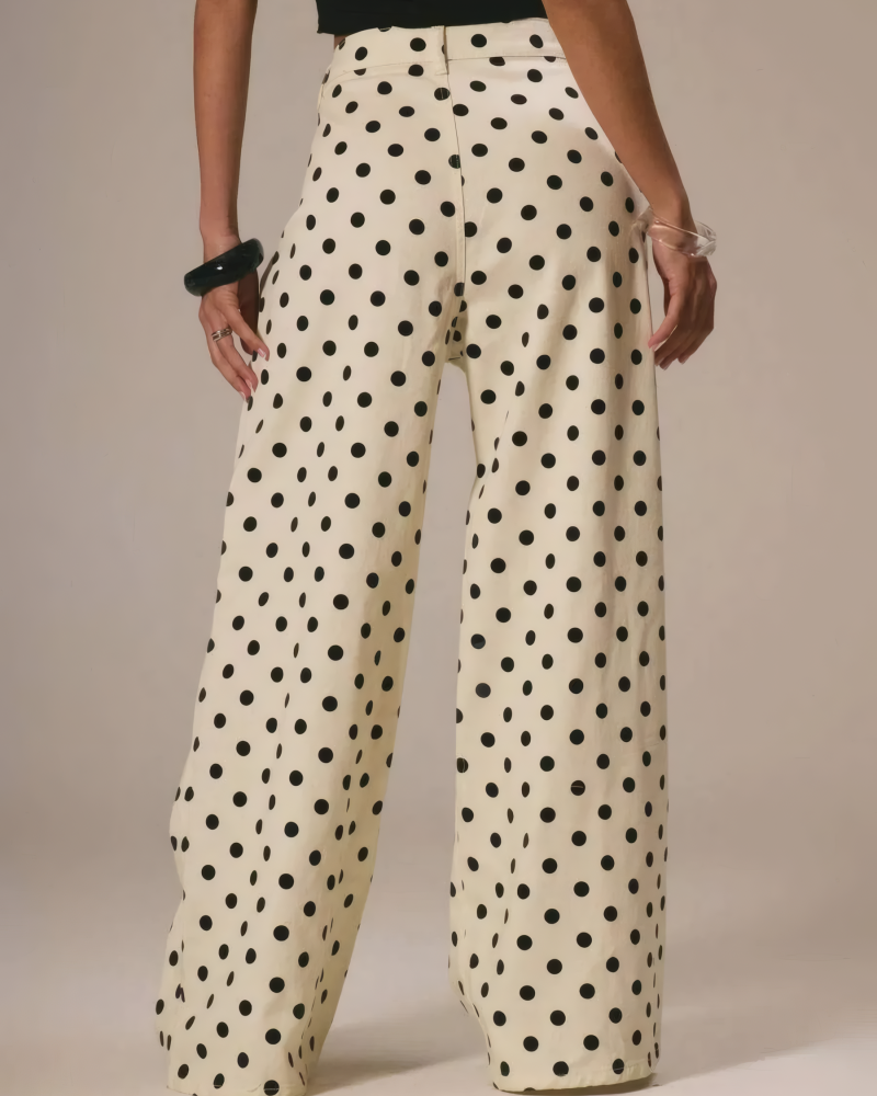 Lucelia Polka Dot Jeans
