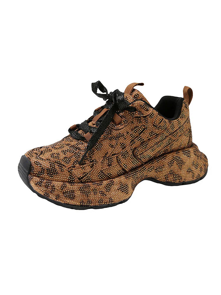 Rhinestone Glitter Sneakers