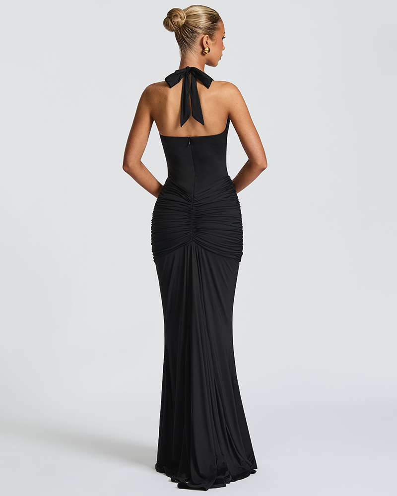 Ribbon Flow Evening Dress