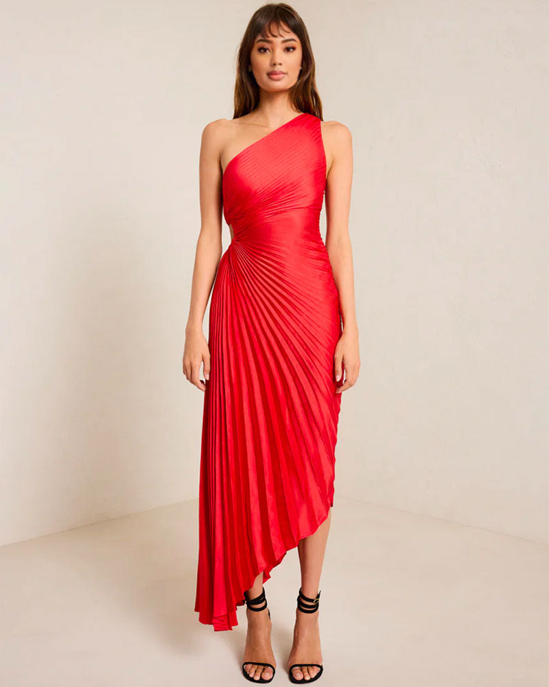Delfina Dress Red