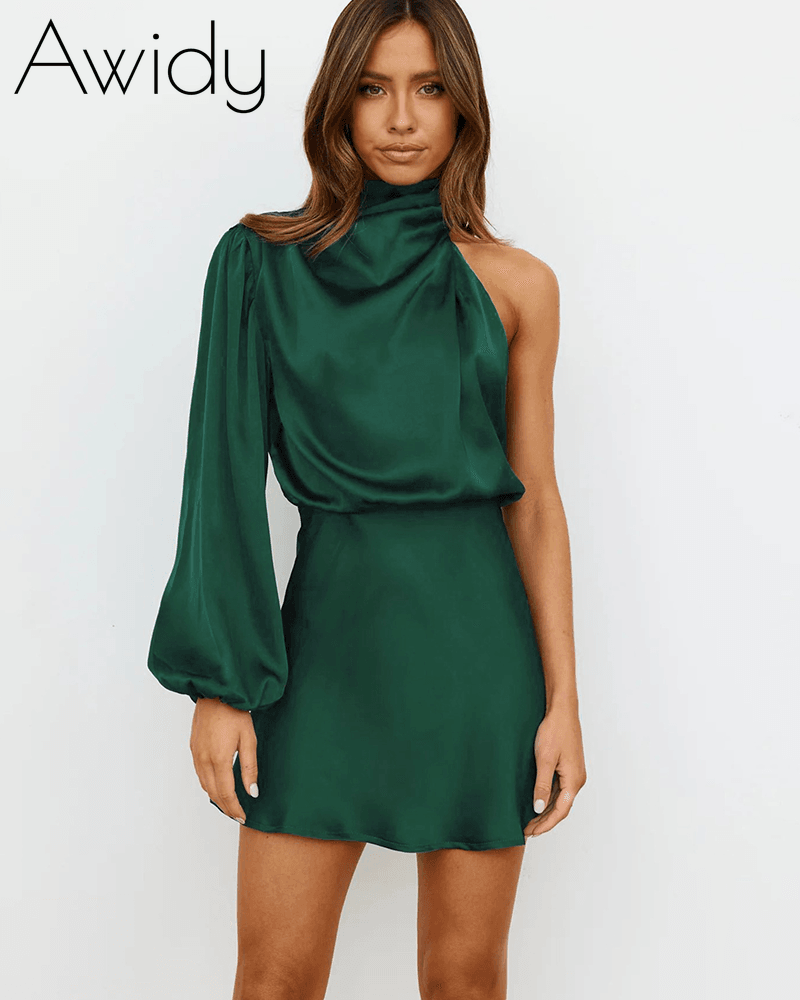 Glowline One-Sleeve Dress