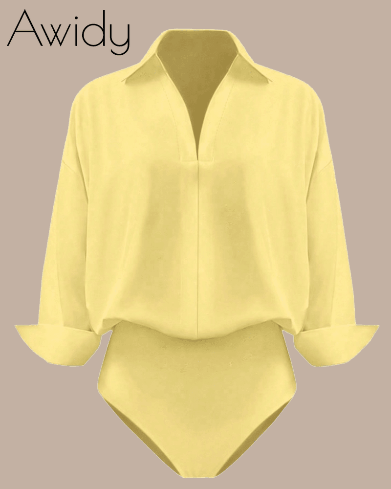 Women Slim Fit Collared Shirt Top