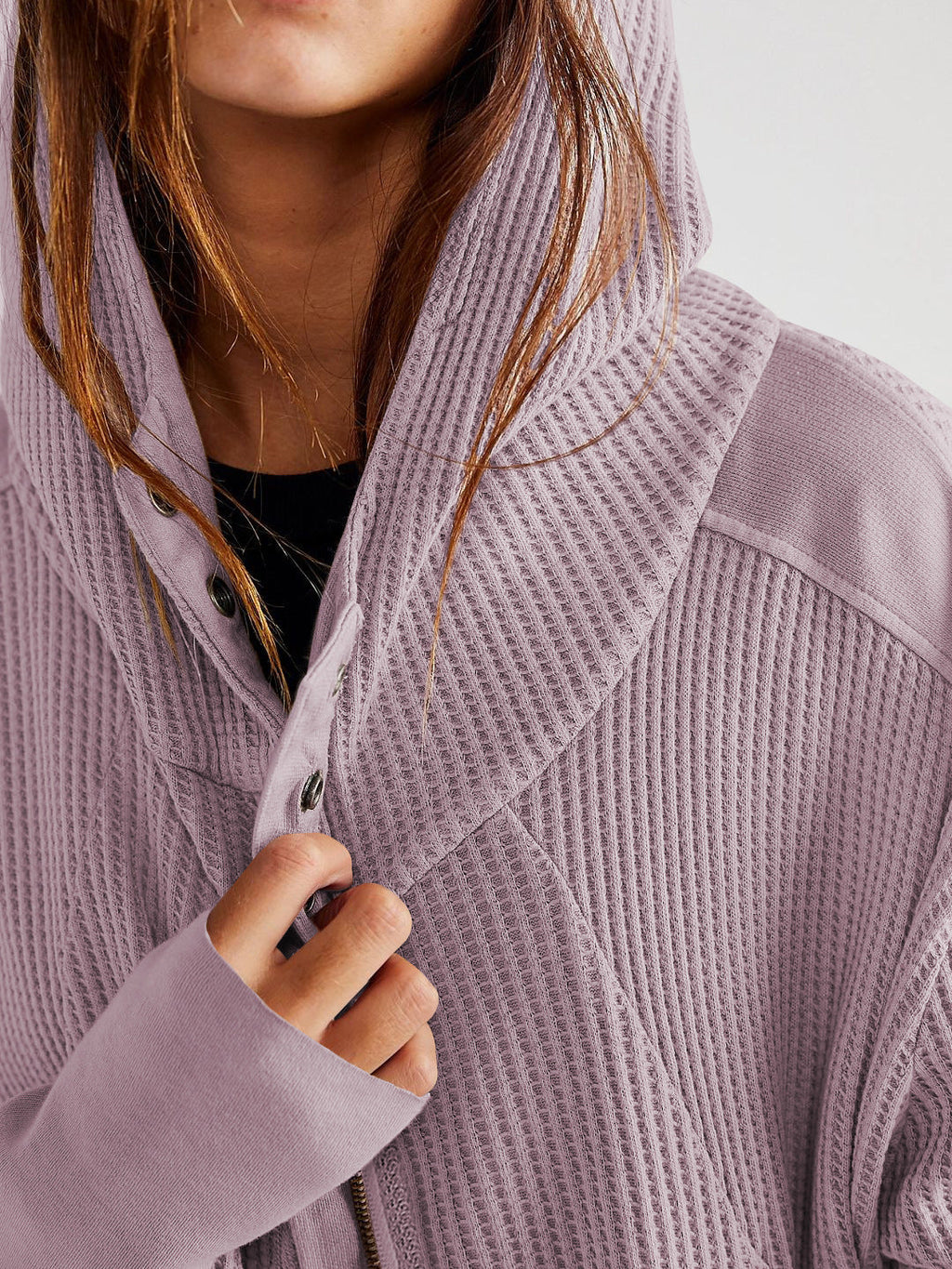 Patchwork Zipper Hoodie