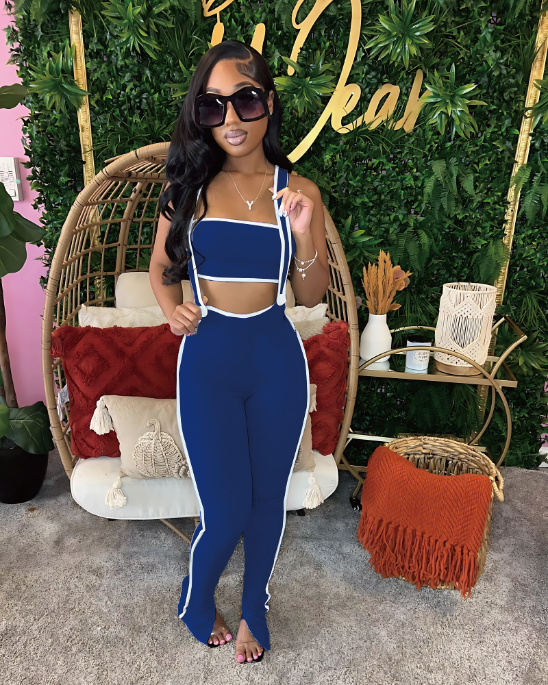 True Feeling Pant Set Blue