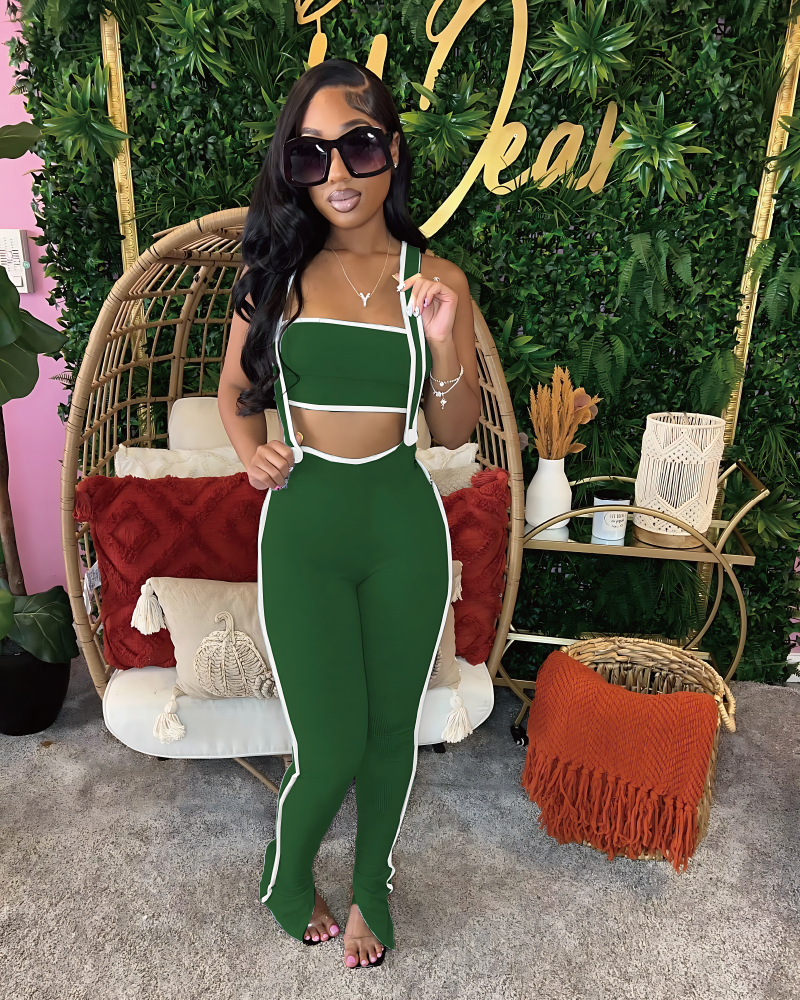 True Feeling Pant Set Green