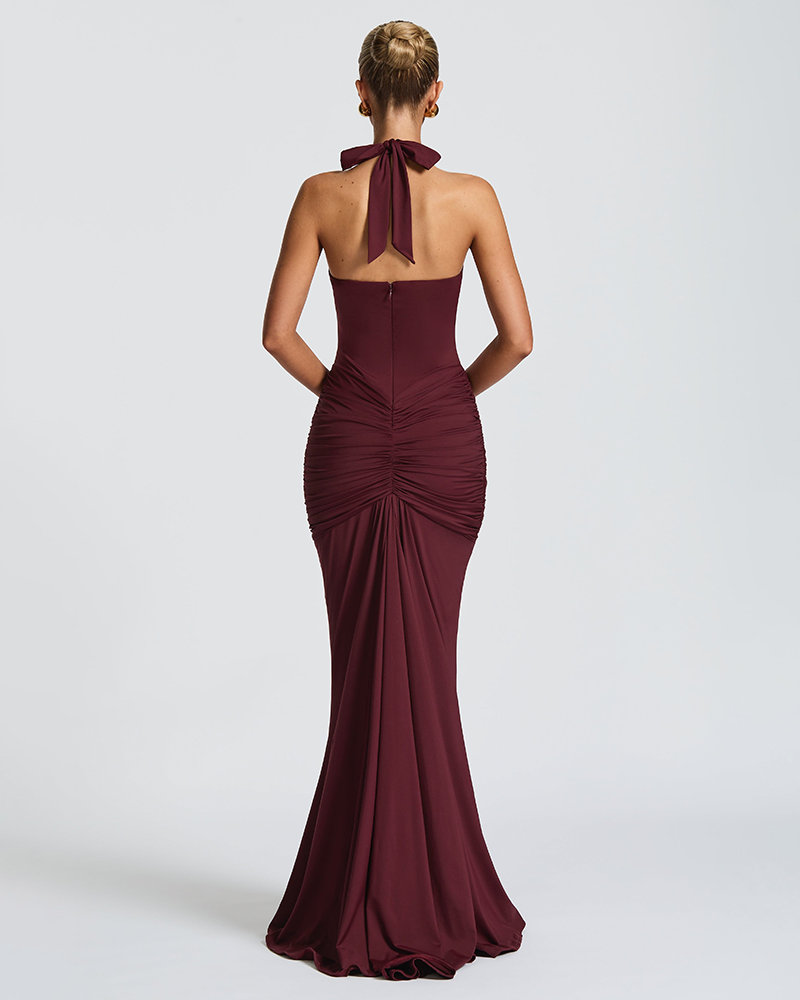 Ribbon Flow Evening Dress