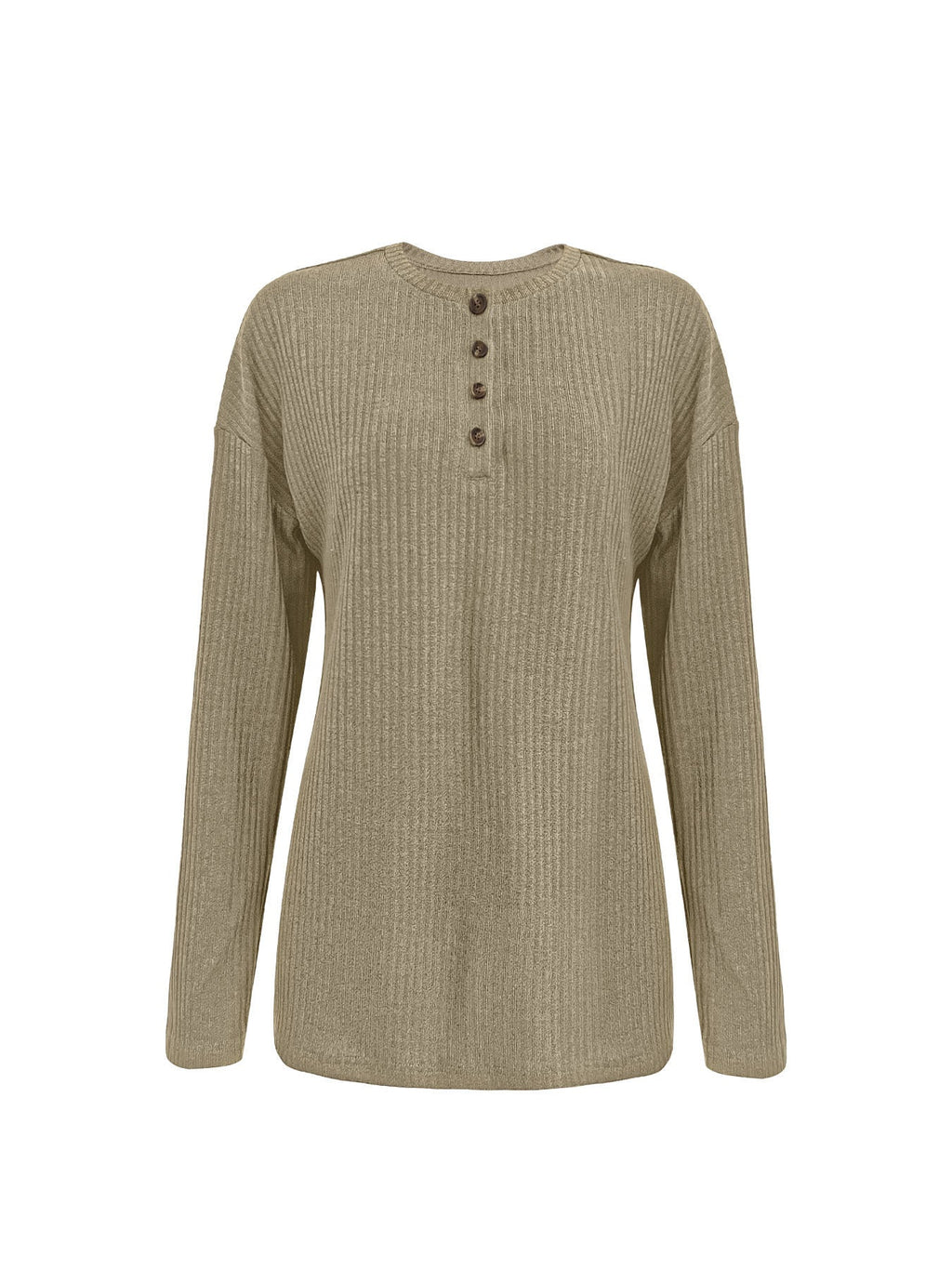 Fall and Winter Casual Zipper Loose Knit Sweater