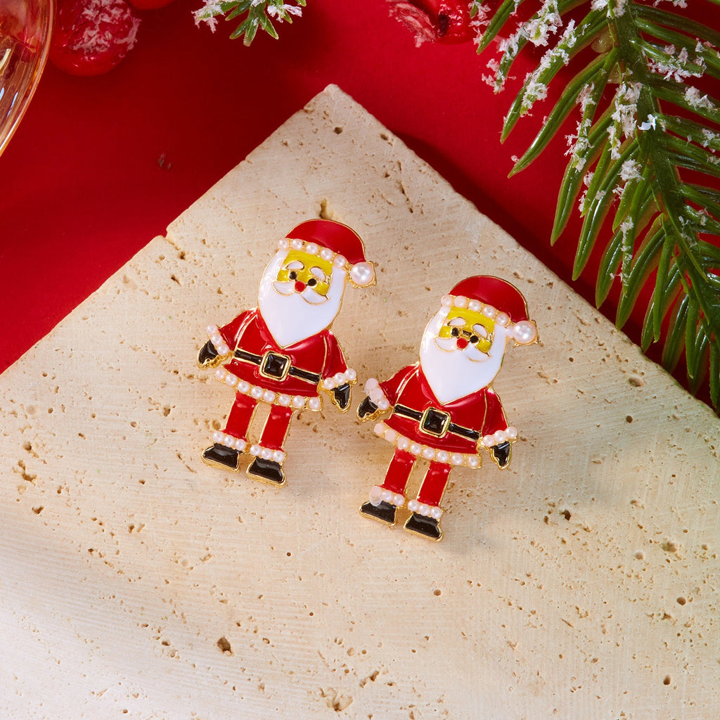 Christmas Tree Gingerbread Man Fashionable Cute Versatile Earrings