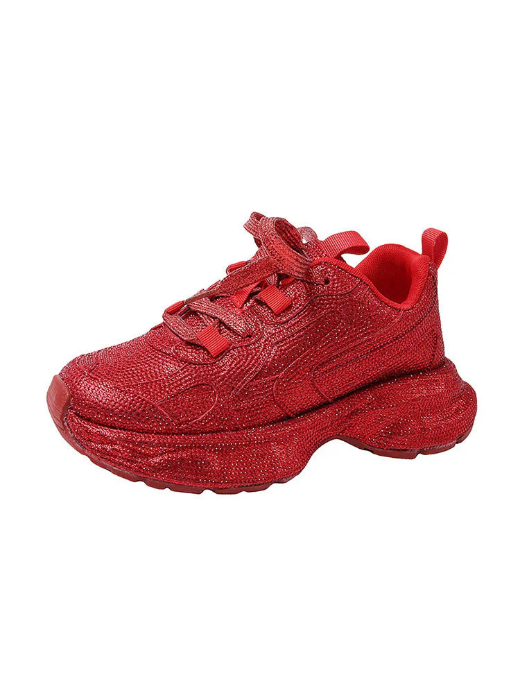 Rhinestone Glitter Sneakers