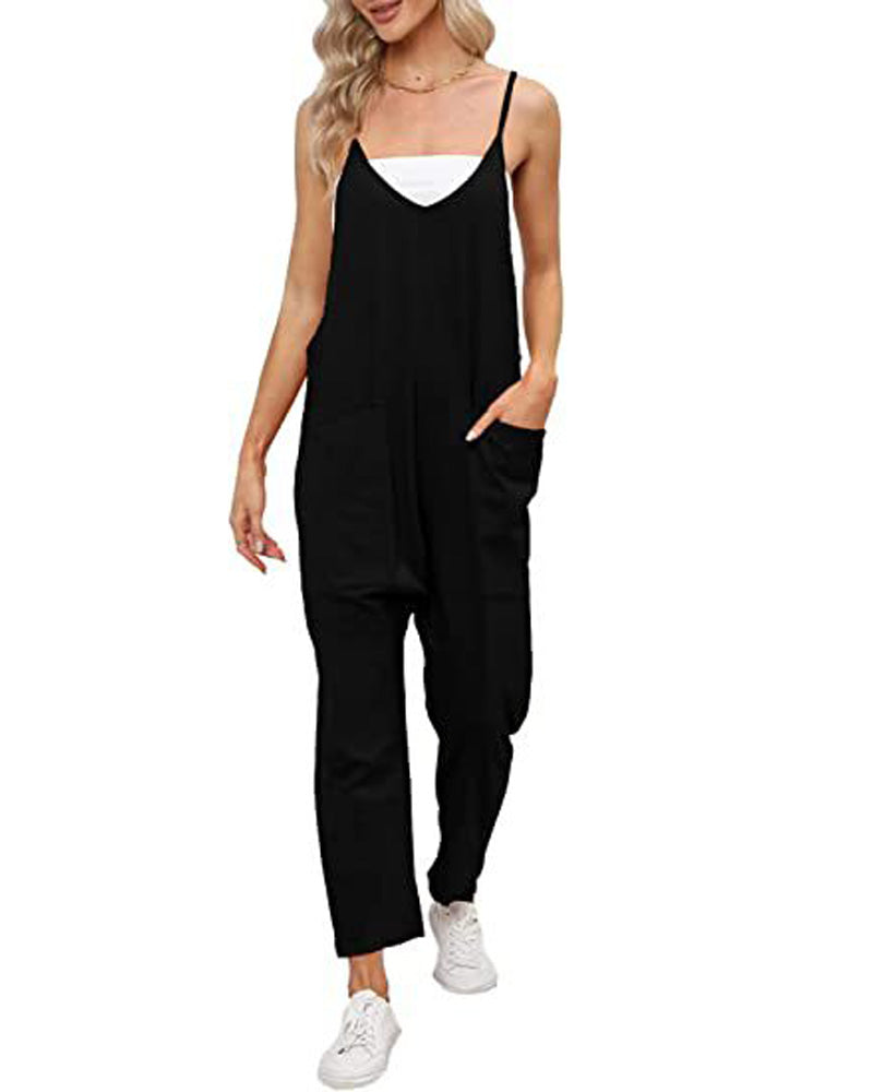 Big Pockets Jumpsuit BLACK