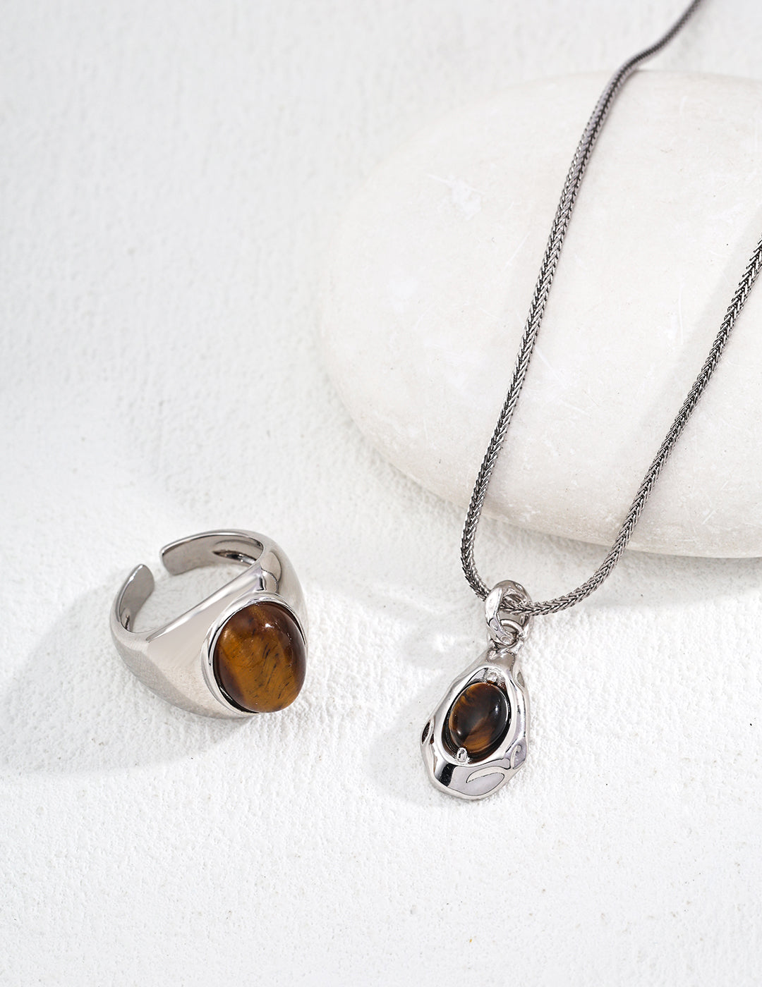 Eye of the Earth Natural Crystal Pendant Necklace
