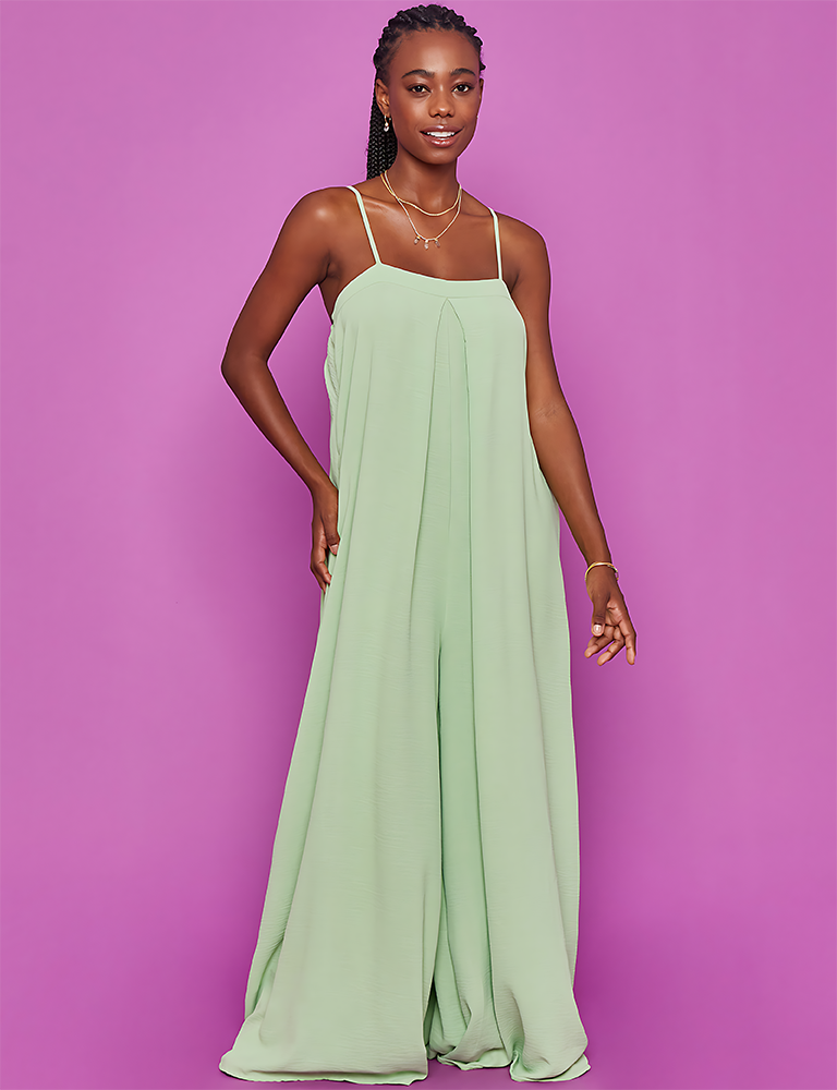 Vacay Galore Jumpsuit Sage