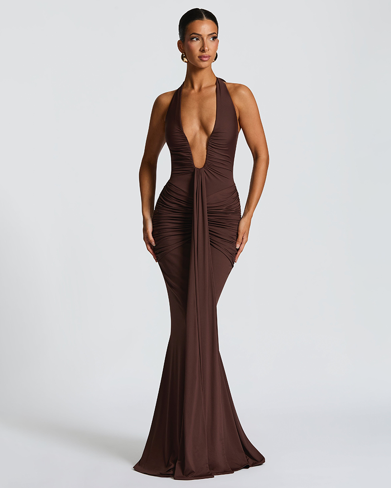 Ribbon Flow Evening Dress