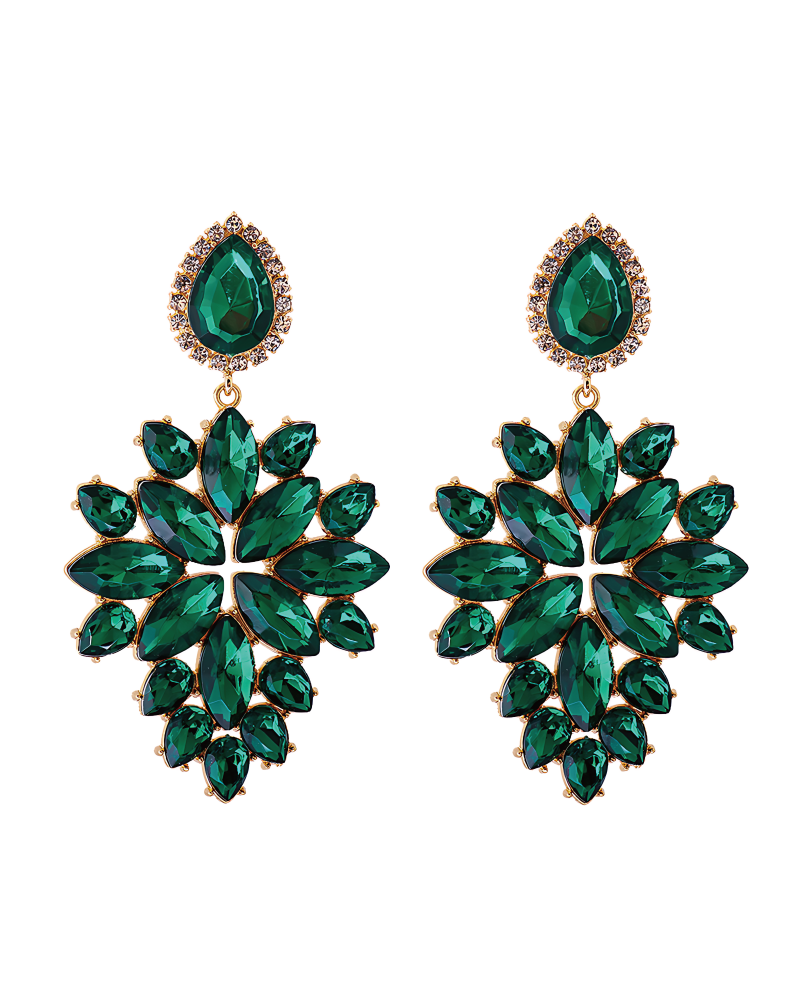 Such A Diva Earrings Green