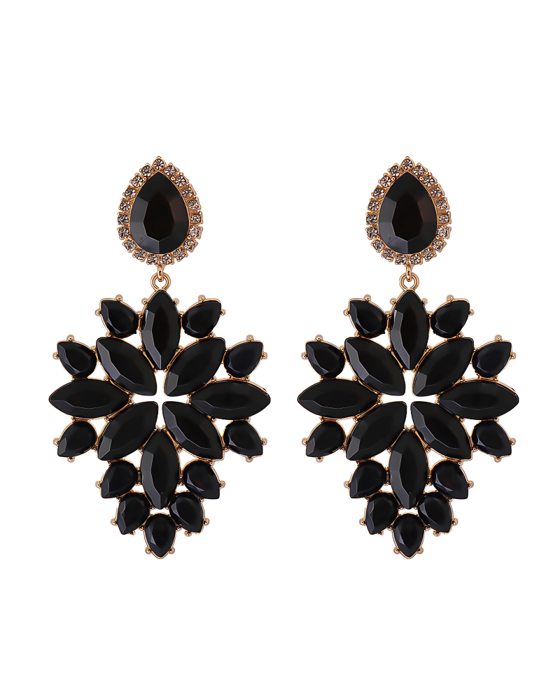 Such A Diva Earrings Black