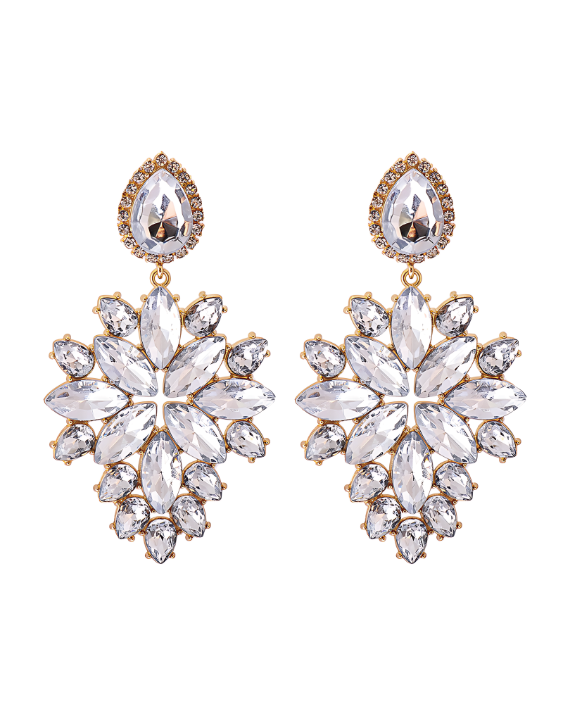 Such A Diva Earrings White