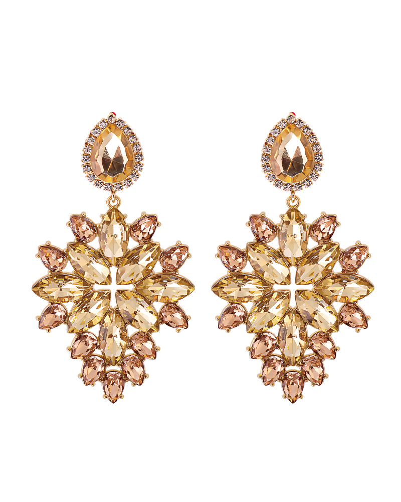 Such A Diva Earrings Champagne