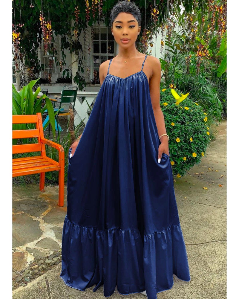 Molly maxi dress DARK BLUE