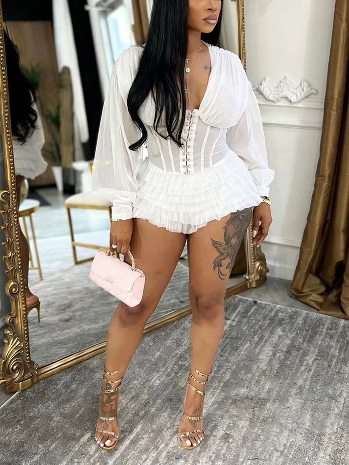 Corset Tulle Romper