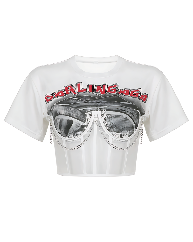 DARLING BABY TEE White