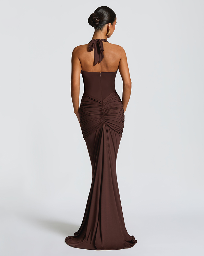 Ribbon Flow Evening Dress